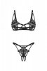 OBSESSIVE Luise Sublim Black komplet 2-cz otwarty